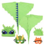 Abaodam 1 Takım pelerini çocuk elbise halloween costume cadilar bayrami kostumu kostüm kapüşonlu pelerin çok güzel elbise çocuklar için dekoratif elbise bez Green