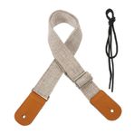 Abaodam 1 Takım Ukulele Kayış Bas Kayış Ukulele Kemer Deri Saat Kayışı Bas Ukulele Elektrikli Gitar Askısı Ayarlanabilir Kemer Omuz Askısı Oto Pamuk Keten Örgülü Bant