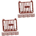 Abaodam 10 Parça Ahır Oyuncaklar Yatak odası dekorasyonları çocuklar için oyuncaklar dekorasyon home decor modeller mini oyuncak minyatür manzara modeli 8cm çit süslemek sahne