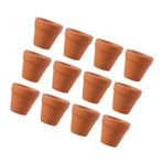 Abaodam 12 Adet Sukulentler İçin Drenajlı Terracotta Mini Kil Saksı Seti Ofis Masası Küçük Bahçe Alanları