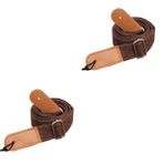 Abaodam 2 Adet Deri Uçlu Pamuklu Gitar Askısı Yumuşak Omuz Bandı Ukulele Için Ayarlanabilir Metal Toka