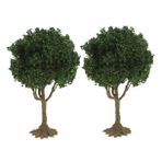 Abaodam 2 Adet Mini Model Ağaçları Minyatür Ağaçlar Model Tren Manzarası Yapay Ağaçlar Model Demiryolu Manzarası Diorama Malzemeleri Kendin Yap Manzara Manzarası 10cm