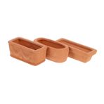 Abaodam 3 Adet Minyatür Saksı Sevimli Saksılar Clay Pots Mini Iç Mekan Bitkileri Için Küçük Yetiştiriciler Kırmızı Kil Saksılar Minyatür Kil Kaplar Mini Tencere Pişmiş Toprak Kahverengi