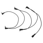 Abaodam 3 Parça Efekt güç kablosu elektro gitar için pedallar gitar yama kablosu enstrüman kablosu audio cable efektör güç aksesuarı efektör bağlantı hattı bakır hat oksijensiz bakır Black