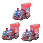 Abaodam 3 Parça teneke lokomotif çocuk oyuncak Noel hediyeleri çocuklar treni kuruyor hemşire bulmacalar rüzgar gülü saatli tren nostalji kamyon civciv robot süslemeler demir