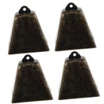 Abaodam 4 Köpek Zili Minik Çanlar Metal Sığır Çanları DIY Çan Yılbaşı Dekoru Mini Çanlar Zanaat Çanları Koyun Otlatma Çanları Çınlayan Çanlar Inek Çanı Süslemeleri Gürültü Yapıcılar
