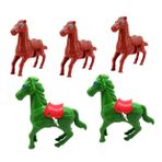 Abaodam 5 Adet dolambaçlı at bebek için oyuncaklar at oyuncakları rüzgar çorap doldurucuları için hediyeler yürümeye başlayan çocuklar için oyuncaklar kurmalı zıplayan oyuncaklar nostalji