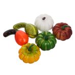 Abaodam 6 Adet Simülasyon kabak modeli Gerçekçi balkabağı süsü Dekoratif balkabağı seti Sezonluk dekorasyon Dayanıklı süs eşyası Halloween süsleri zanaat balkabakları küçük kabaklar Köpük