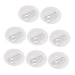 Abaodam 8 Takım Bebek Aksesuarları Küçük Sahne Düzeni Parti Sofra Takımı Kaşık Bebek Oyun Seti Malzemeleri Diy Oyuncak Minyatür Sofra Takımı Gümüş Eşya Beyaz Mini Plastik Modeli Çocuk