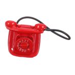 Abaodam Bebek Evi Telefonu Mini Telefon Simüle Edilmiş Eski Telefon Retro Sabit Telefon Mini Sabit Hatlı Telefonlar Telefon Modeli Ev Mobilyaları Döndürmek Küçük Metal Süs Eşyaları