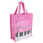 Abaodam Benzersiz Müzik Tote Çantası - Okul Kitap Çantası Kadınlar İçin Plak Çantası Müzik Kitapları İçin Saplı Taşınabilir Saklama Çantası