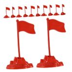 Abaodam Katı Bayrak Modelleri - Diorama Binası Ve Sahne Dekorasyonu Için Minyatür Figürler - 30 Adet Mini Bayrak Oyuncakları