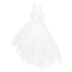 Abaodam Küçük Bebek Kıyafeti Bebek Nedime Elbisesi Bebek Parti Elbisesi Bebek Düğün Etek Bebek Düğün Elbisesi Küçük Melek Elbisesi Kız Elbise Polyester Oyuncak Bebek Gelin Süper Model