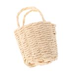 Abaodam Minyatür Rattan Sepet Bebek Evi Yumurta Meyve Sepeti Küçük Bebek Yumurta Sepeti Hasır Piknik Sepeti Oynamak Için Ev Oyuncak Ve Minyatür Bebek Evi Aksesuarları