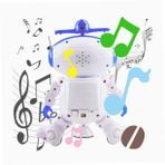 Abaodam Oyuncaklar Robot Beyaz Elektrik Hyun Dansı Döndürmek
