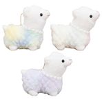 Abaodam Peluş Alpaka Anahtarlık 3 Adet Mini Llamas Peluş Doldurulmuş Hayvan Oyuncakları Alpaka Hayvan Doldurulmuş Oyuncaklar Peluş Bebek Sevimli Lamalar Çanta Dolguları Için Anahtarlık
