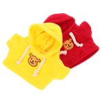 Abaodam Peluş Hayvan Oyuncakları 2 Adet Ayı Bebek Giysileri Bebek Giysileri Kıyafetler Moda Ayı Kapşonluları Sevimli Kostümler