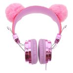 Abaodam Tek Boynuzlu Kulaklık Kayıt Kulaklığı Aydınlatmak Kızlar Kedi Kulakları Karikatür Kulaklık Stereo Oyun Çocuk Kulaklığı