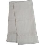 Abarta Fiesta Kadife 50*90 cm Punch Nakış Boşluklu Havlu Beyaz 1 Adet - 50 x 90 cm