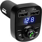 AbaTech Car X8 Bluetooth Araç Kiti Fm Transmitter - Siyah