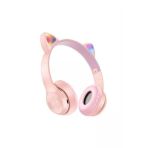 AbaTech NOVA Y70 HUAWEİ- NOVA 8İ HUAWEİ UYUMLU P47M PEMBE KEDİLİ BLUETOOTH KABLOSUZ KULAKLIK