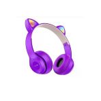 AbaTech NOVA Y91 HUAWEİ - NOVA 11İ - NOVA 9SE HUAWEİ UYUMLU P47M MOR KEDİLİ BLUETOOTH KULAKLIK