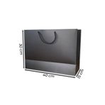 ABB Matbaa 10 Adet Siyah Karton Ipli Çanta Kağıt Poşet (40X30X15) - Ip Rengi Seçilebilir