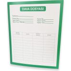 ABB Matbaa 100 Adet Yeşil Avukat Dava İcra Mahkeme Adliye Dosyası 300 Gr Telli Dosya