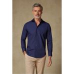 Abbate BB Club Oscar Poplin Pamuk Polyester Slim Fit Lacivert Klasik Yaka Erkek Düz Gömlek