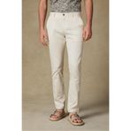 Abbate Chino Twill Pamuk Karışımlı Slim Fit Krem Erkek Düz Pantolon