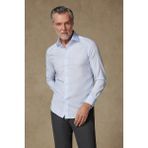 Abbate Donatello Non Iron Twill Pamuklu Slim Fit Açık Mavi Klasik Yaka Erkek Düz Gömlek - Acık Mavi