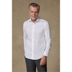 Abbate Fabio Non-Iron Twill Pamuklu Comfort Fit Beyaz Klasik Yaka Erkek Gömlek