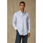 Abbate Grant Non Iron Oxford Pamuklu Slim Fit Açık Mavi Klasik Yaka Erkek Düz Gömlek - Acık Mavi - XL