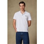 Abbate Pamuklu Rahat Kesim Comfort Fit Beyaz Kısa Kollu Düz Basic Polo Yaka Günlük Spor T-Shirt Tişört