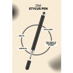 Abbruch 2in1 Dokunmatik Stylus Disk Pen Ve Silikon Tablet Kalemi Telefon Tüm Dokunmatik Ekranlara Uyumlu