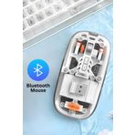 Abbruch Kablosuz Fare Wireless Optik Mouse 5 Tuşlu Çift Modlu Usb 2.4g Sessiz Şarj Edilebilir Dpı Kontrol