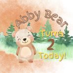 Abby Bear Turns 2 Today!: A Teddy Bear Birthday Book