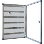 ABC Anahtar Kutusu 50 x 70 cm Alüminyum Çerçeve ile 78 Kapasiteli Ergonomik Kullanım Sunar Anahtar Dolabı