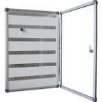 ABC Anahtar Kutusu, 78 Kapasiteli Anahtar dolabı, 50 x 70 cm Alüminyum Çerçeve Anahtar Dolabı