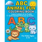 ABC Animals Fun Coloring Book for Kids: 26 Big Pictures for Kids Ages 3–6 to Learn and Color (ABC Learning & Fun Series)
