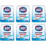 ABC Çamaşır Sodası 500 gr 6 Adet Güçlü Temizlik Etkisiyle Üstün Performans