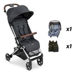 ABC Design Ping Storm - Kabin Boy Bebek Arabası Travel Set (Jixy Antrasit Ana Kucağı ile)