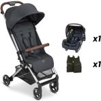 ABC Design Ping Storm - Kabin Boy Bebek Arabası Travel Set (Jixy Siyah Ana Kucağı ile) - Antrasit