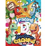 ABC Letter Tracing and Cute Kawaii Dinosaur Coloring Book with Dinosaur Name Pronounce for Ages 3-6: Learn the Alphabet with Fun Kawaii Style ... Engaging Activity Book for Boys and Girls