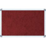 ABC Sınıf panosu 90X180 cm, kumaş kaplı mantar pano, alüminyum çerçeve kumaşlı pano - Bordo
