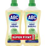 ABC Sıvı Arap Sabunu 2Li Paket (900 Ml + 900 Ml) %100 Bitkisel Kaynaklı Doğal Temizlik