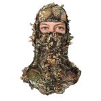 ABCAMO Ghillie Kamuflaj Yaprak Şapka Tam Yüz Maskesi Hindi Realtree Camo Outdoor Spor Av Şapkası, Kamuflaj, M