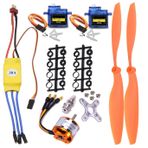abcGoodefg A2212 1400KV RC Fırçasız Motor 30A ESC Motor SG90 Mikro Servo 8060 Pervane Seti RC Uçak Dört Helikopter Sabit Kanat Uçak Helikopter Uçak için