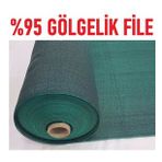 Abdioğulları 1,5 mx25 m %95 Gölgelik File Bahçe Çit Örtüsü Meyve Ağacı Örtüsü