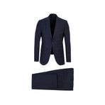 Abdullah Kiğılı Slim Fit Dar Kesim Yünlü Ekose Takım Elbise